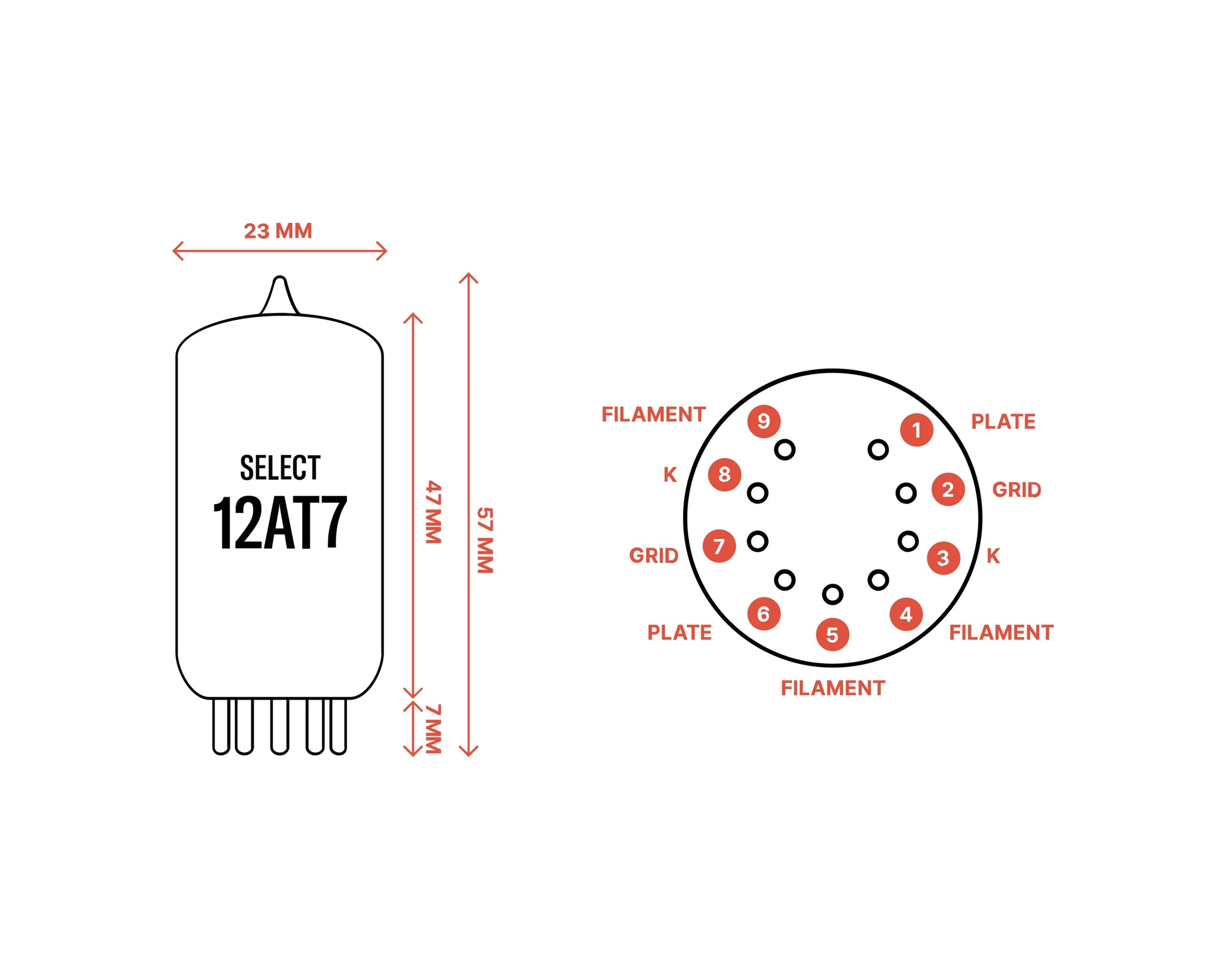 Ray Tubes SELECT 12AT7