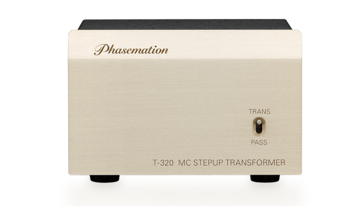 Phase mansion T-320 MC step-up transformer on a white background