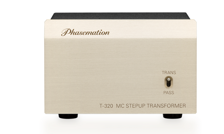 Phase mansion T-320 MC step-up transformer on a white background
