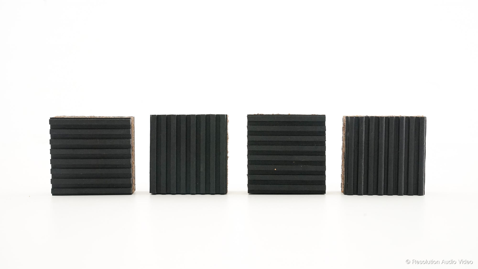 Tuneful Turntable Isolation Pads | Cork & Rubber 4 Pack