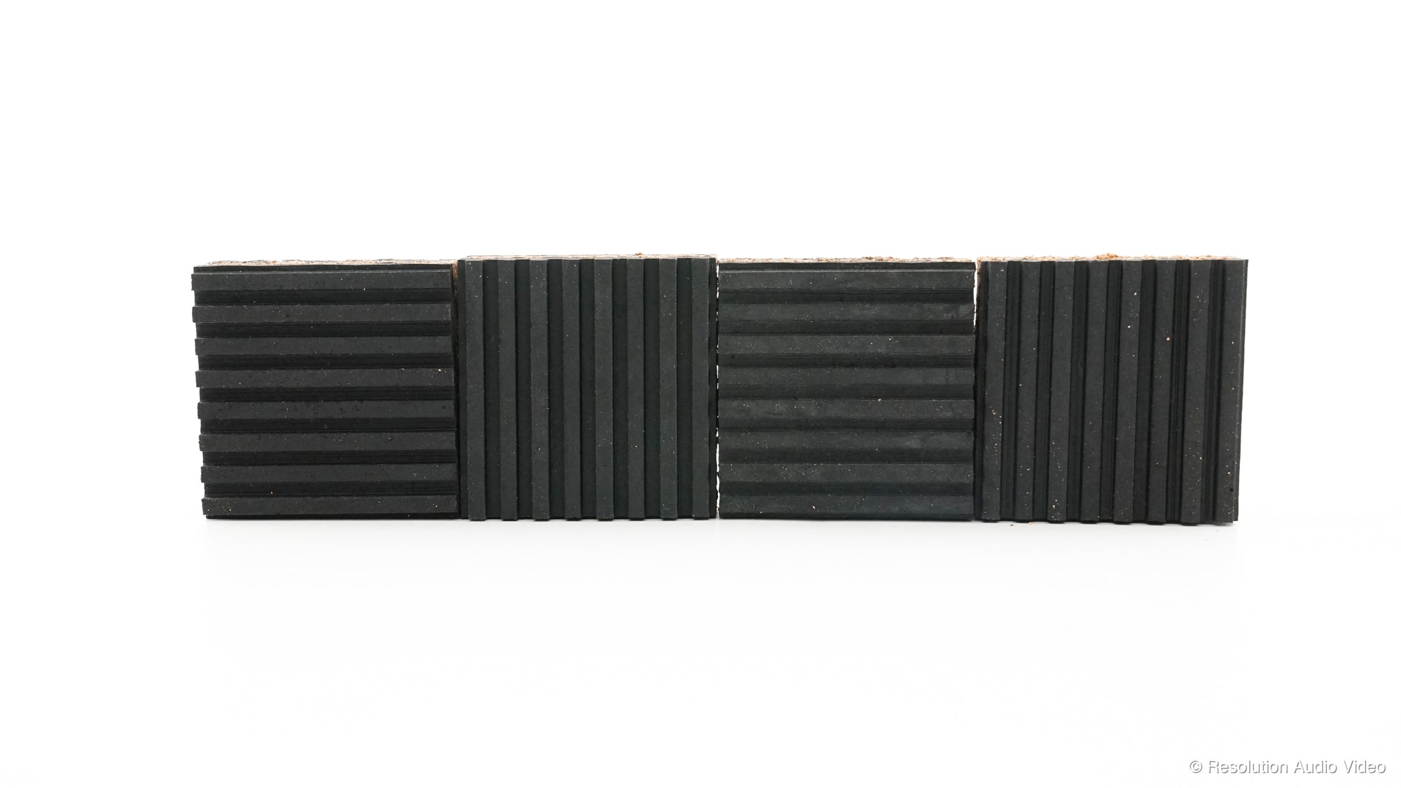 Tuneful Turntable Isolation Pads | Cork & Rubber 4 Pack