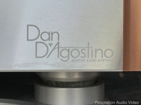 dagostino momentum stereo amplifier power amplifier logo detail