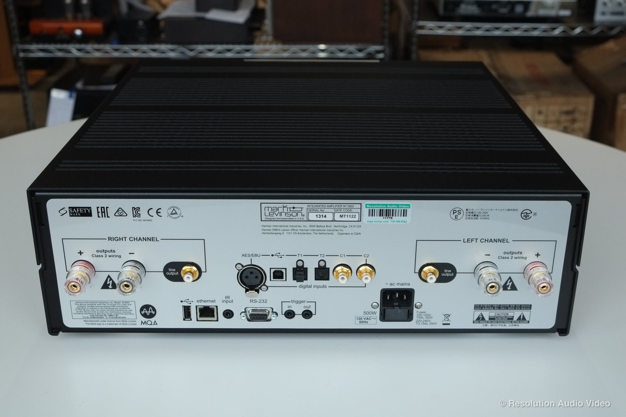 Mark Levinson 5802 Rear Panel 5 Processed
