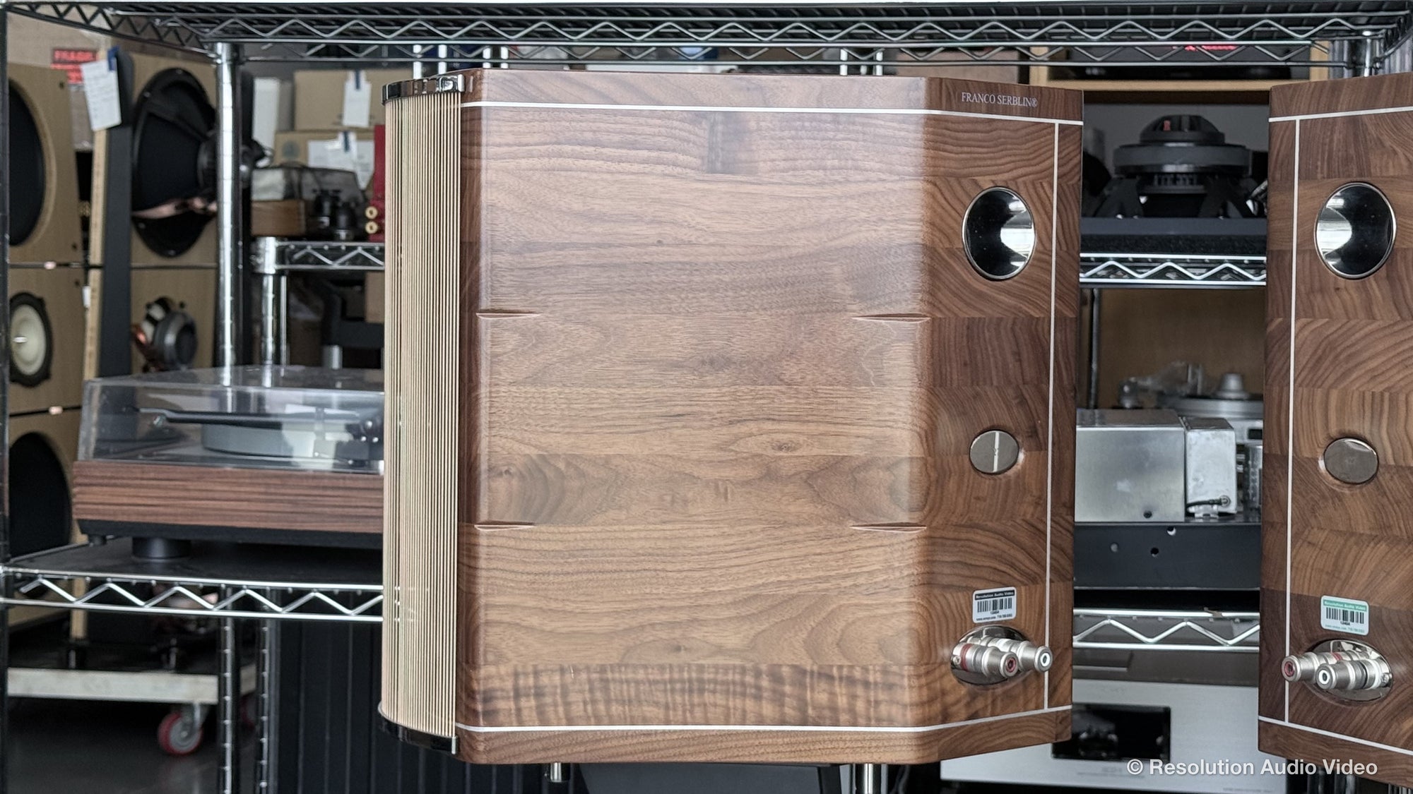 Pre-Owned Franco Serblin Accordo 'Goldberg' Bookshelf Speakers with Stands