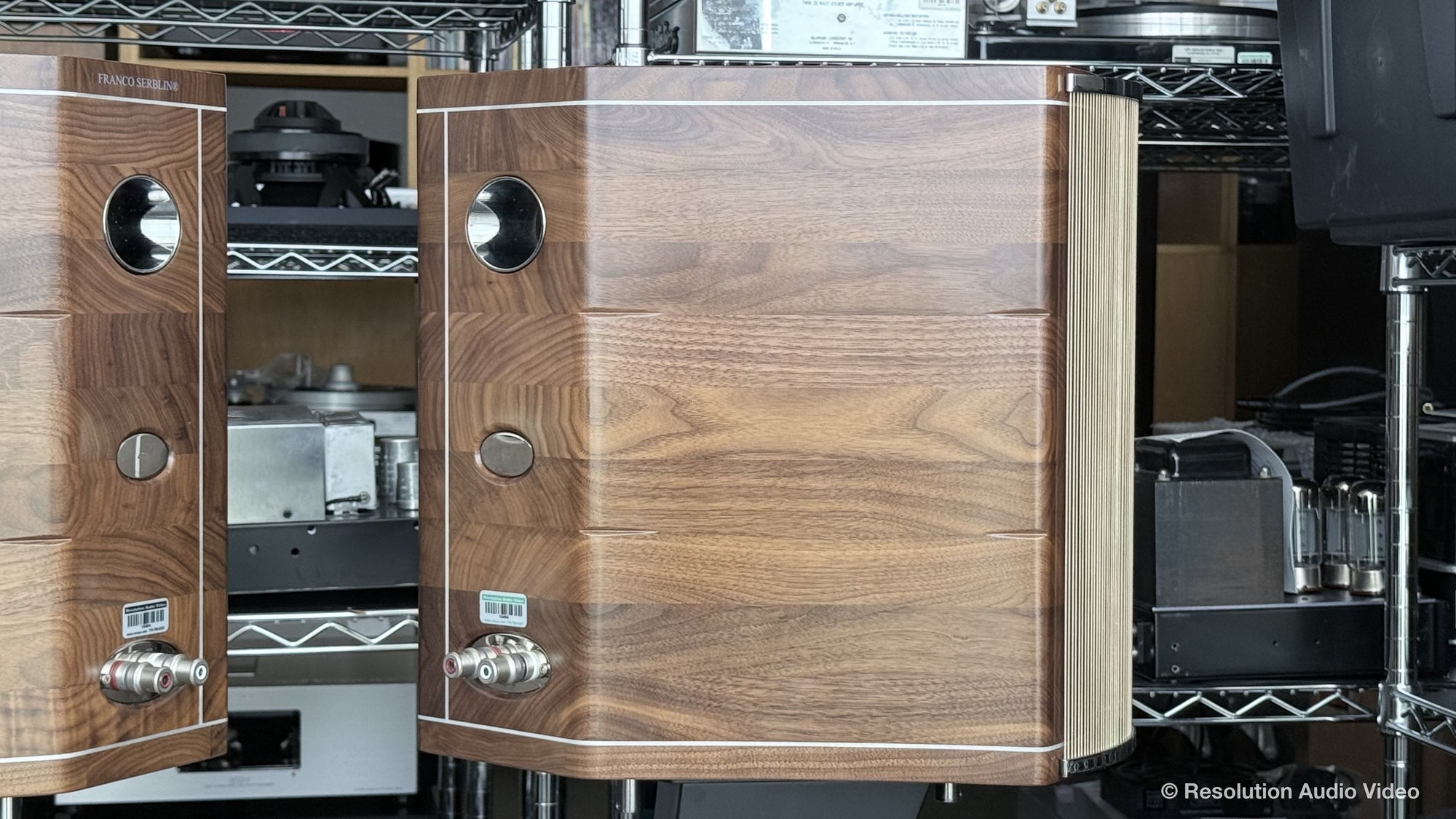 Pre-Owned Franco Serblin Accordo 'Goldberg' Bookshelf Speakers with Stands