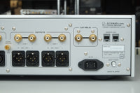 luxman c900u stereo preamplifier back right