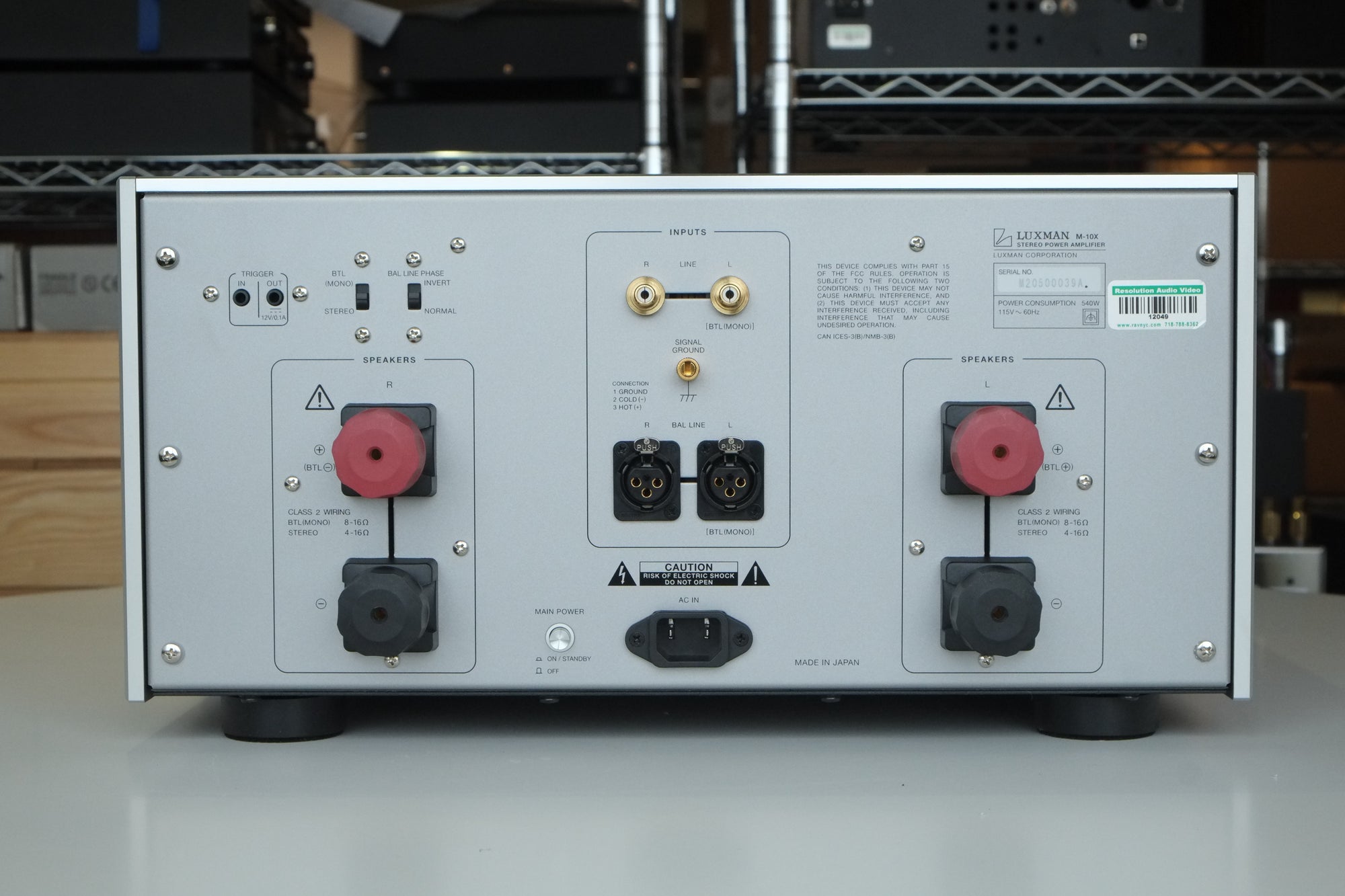 luxman m10x rear