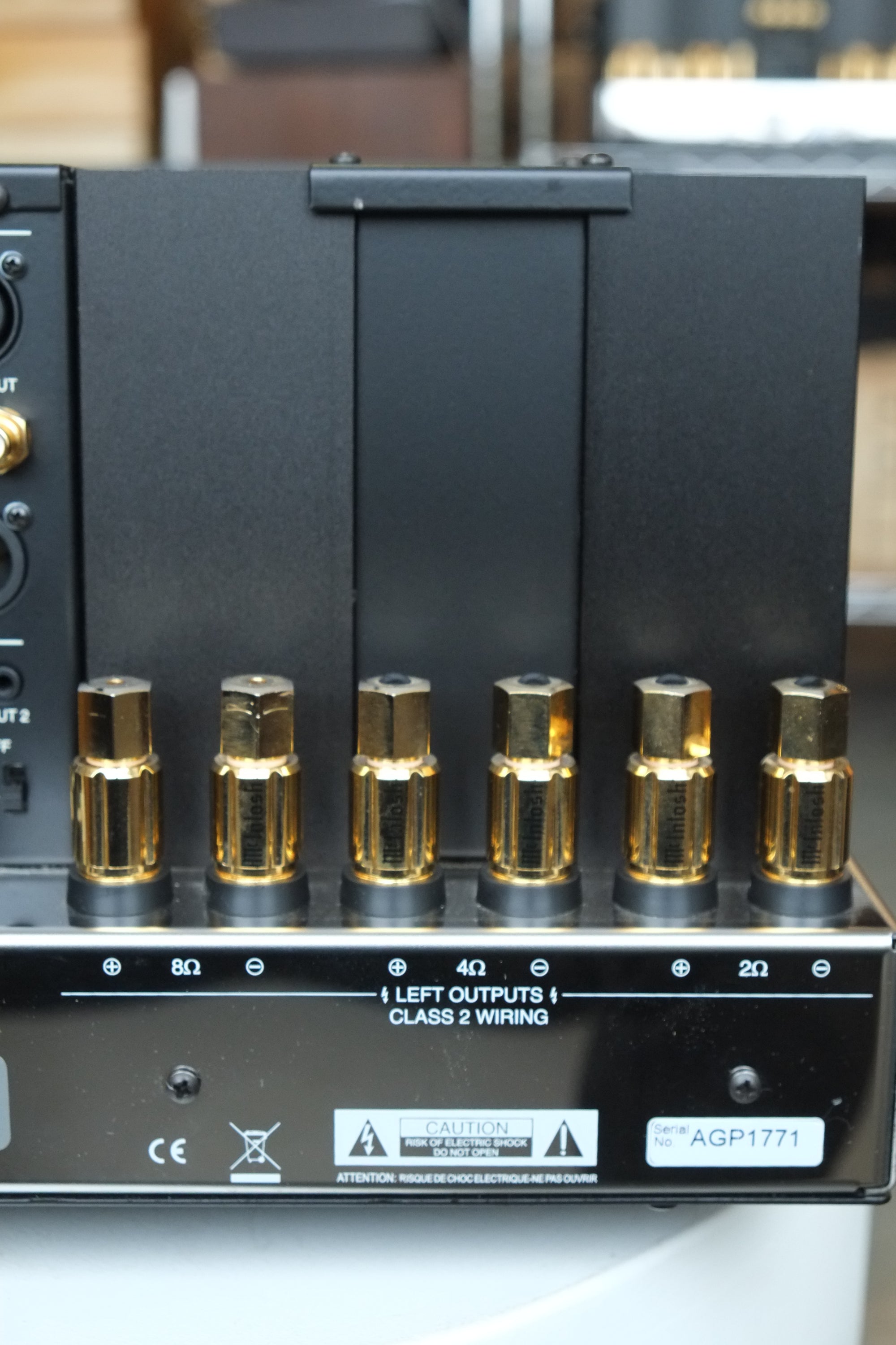 mcintosh mc462 power amplifier binding posts