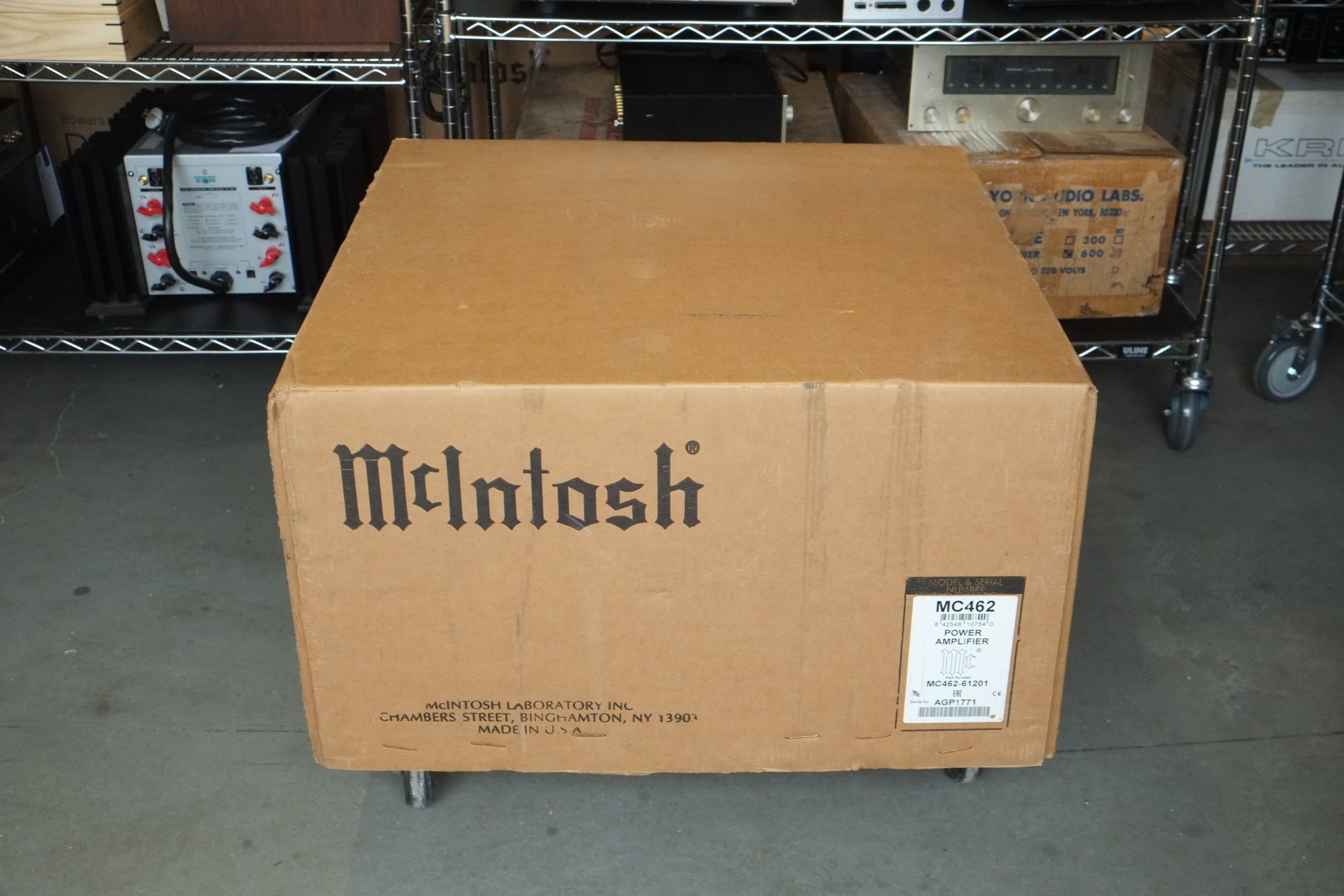 mcintosh mc462 power amplifier box