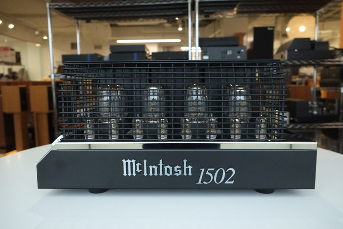 mcintosh mc1502 tube power amplifier left side
