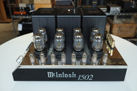 mcintosh mc1502 tube power amplifier left top