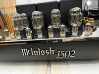 mcintosh mc1502 tube power amplifier tube detail