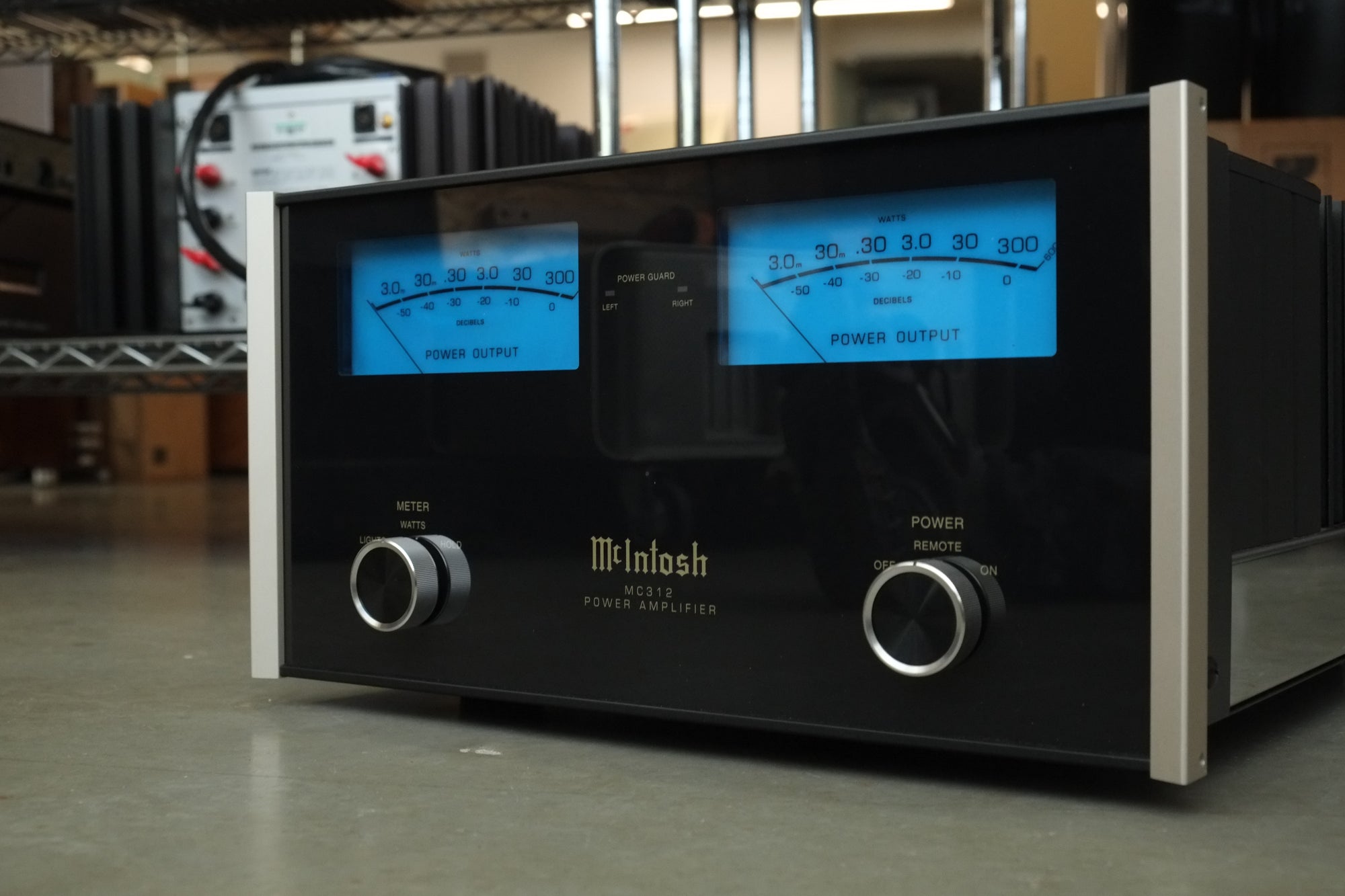 mcintosh mc312 front side angle