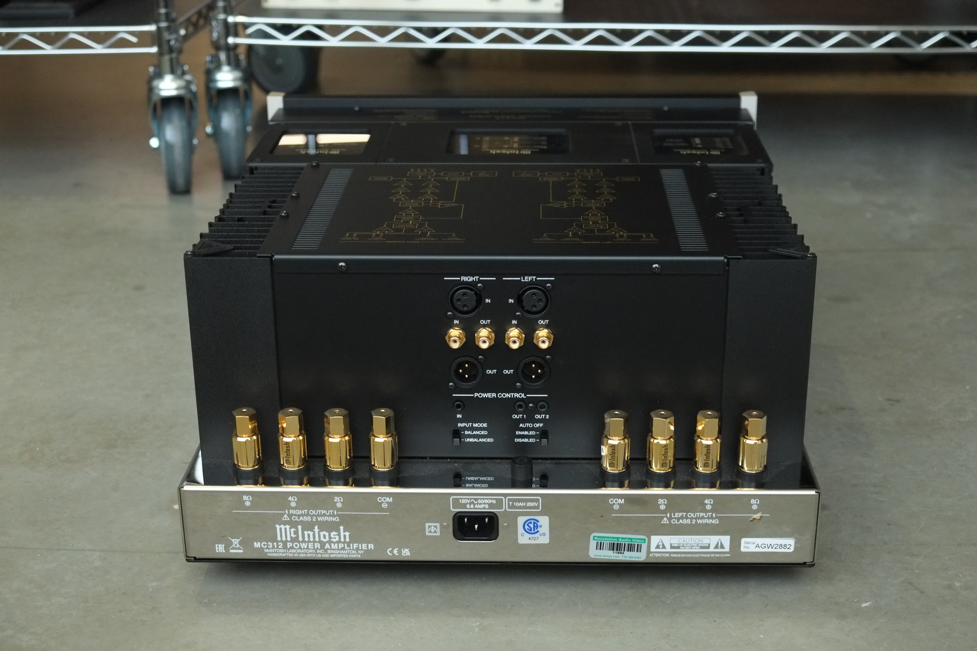 mcintosh mc312 rear angle