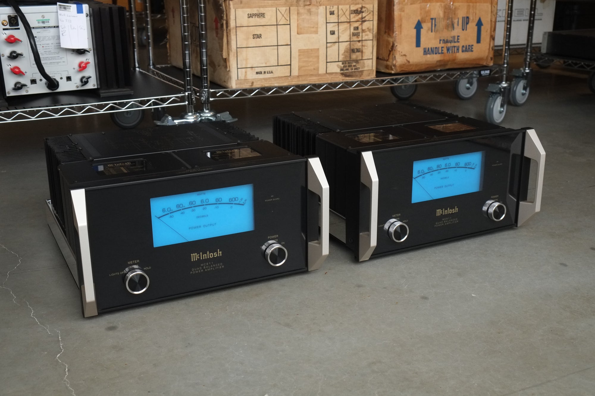 mcintosh mc611 pair front side angle