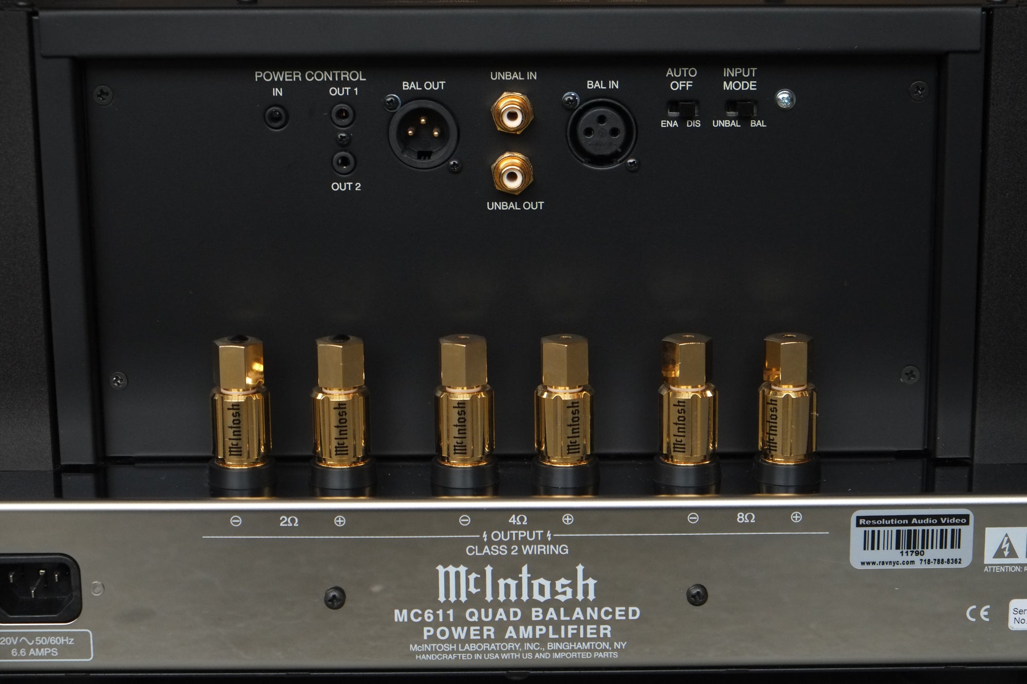 mcintosh mc611 single rear detail