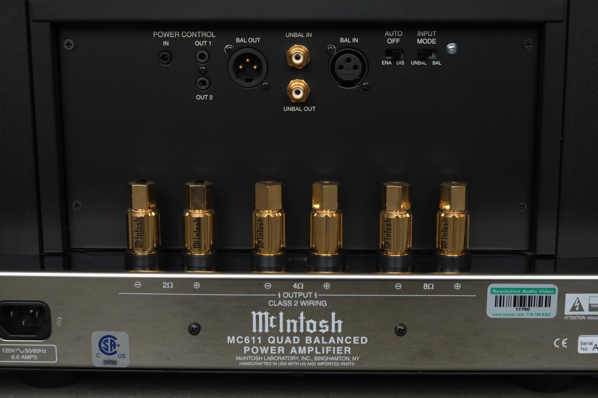 mcintosh mc611 single rear detail