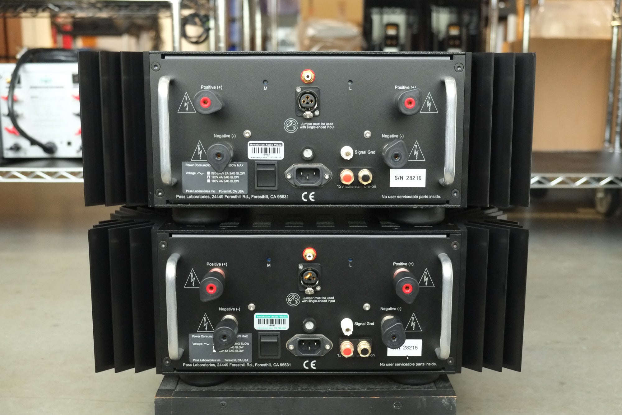 pass labs xa-60.8 power amplifiers back