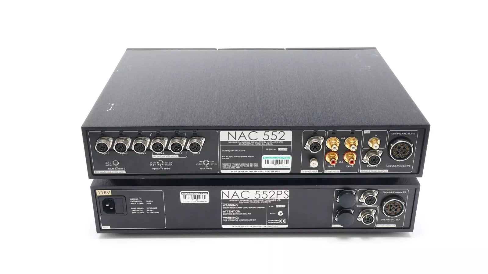 Preowned Naim NAC 552 + 552PS - Preamplifier w PSU Celebrity Owned