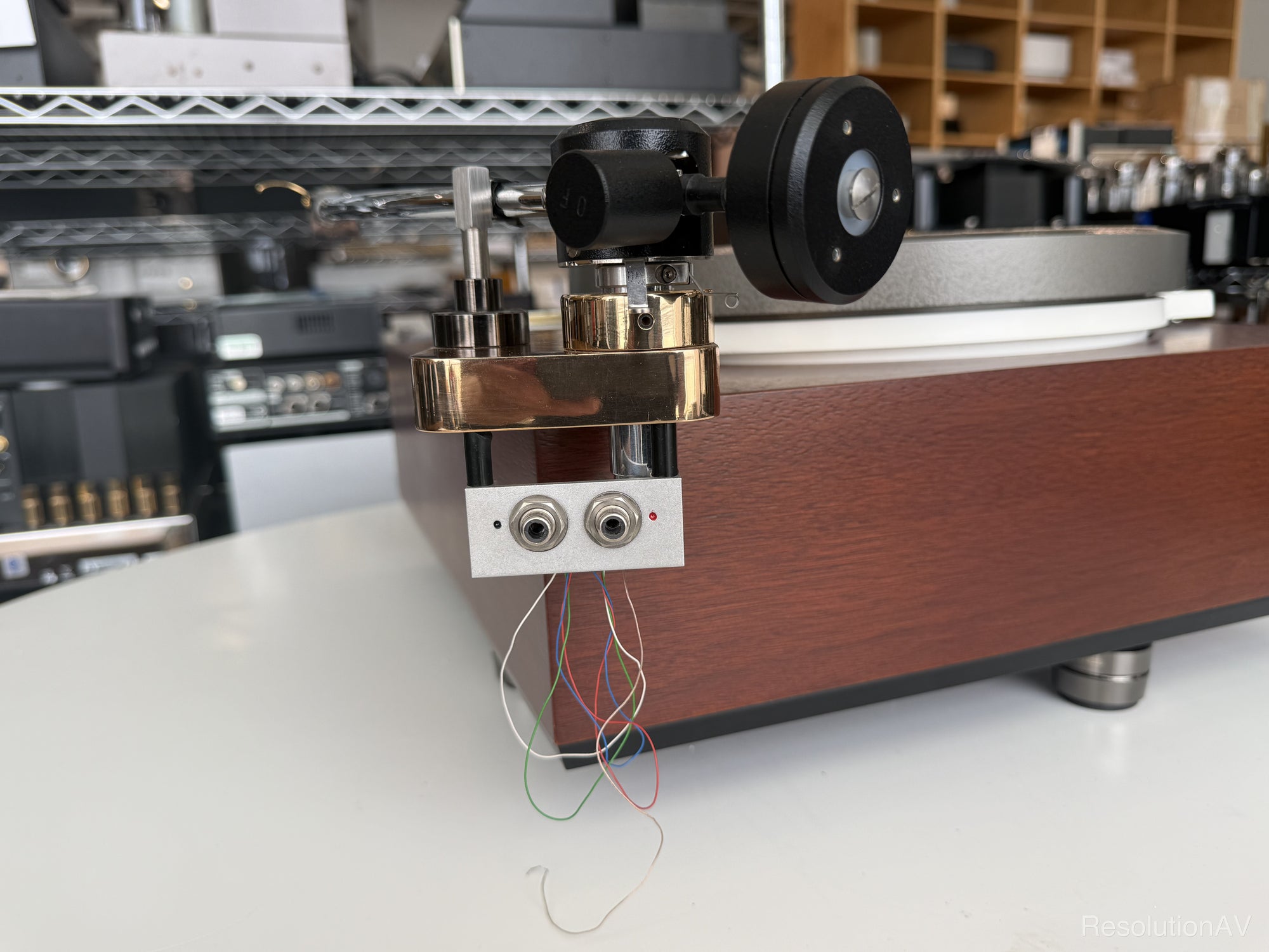 shindo garrard turntable tonearm connection