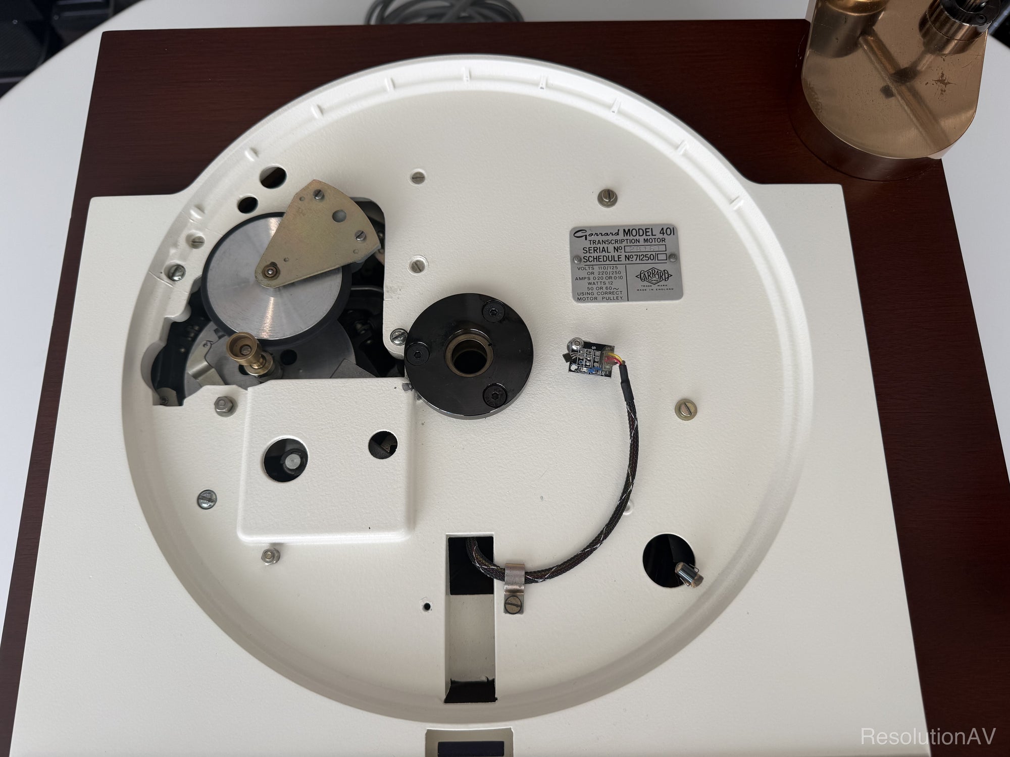 shindo garrard turntable top internal