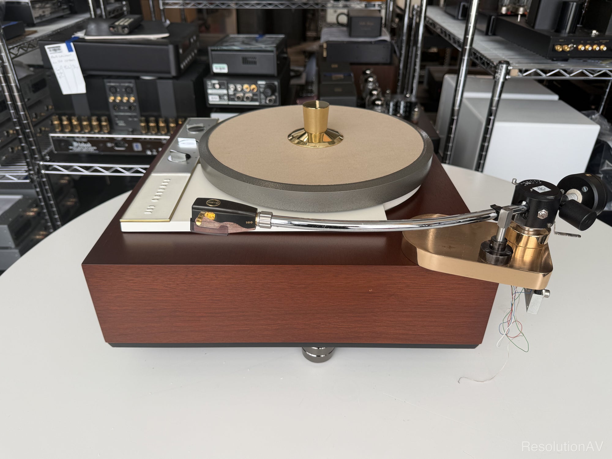 shindo garrard turntable top right angle