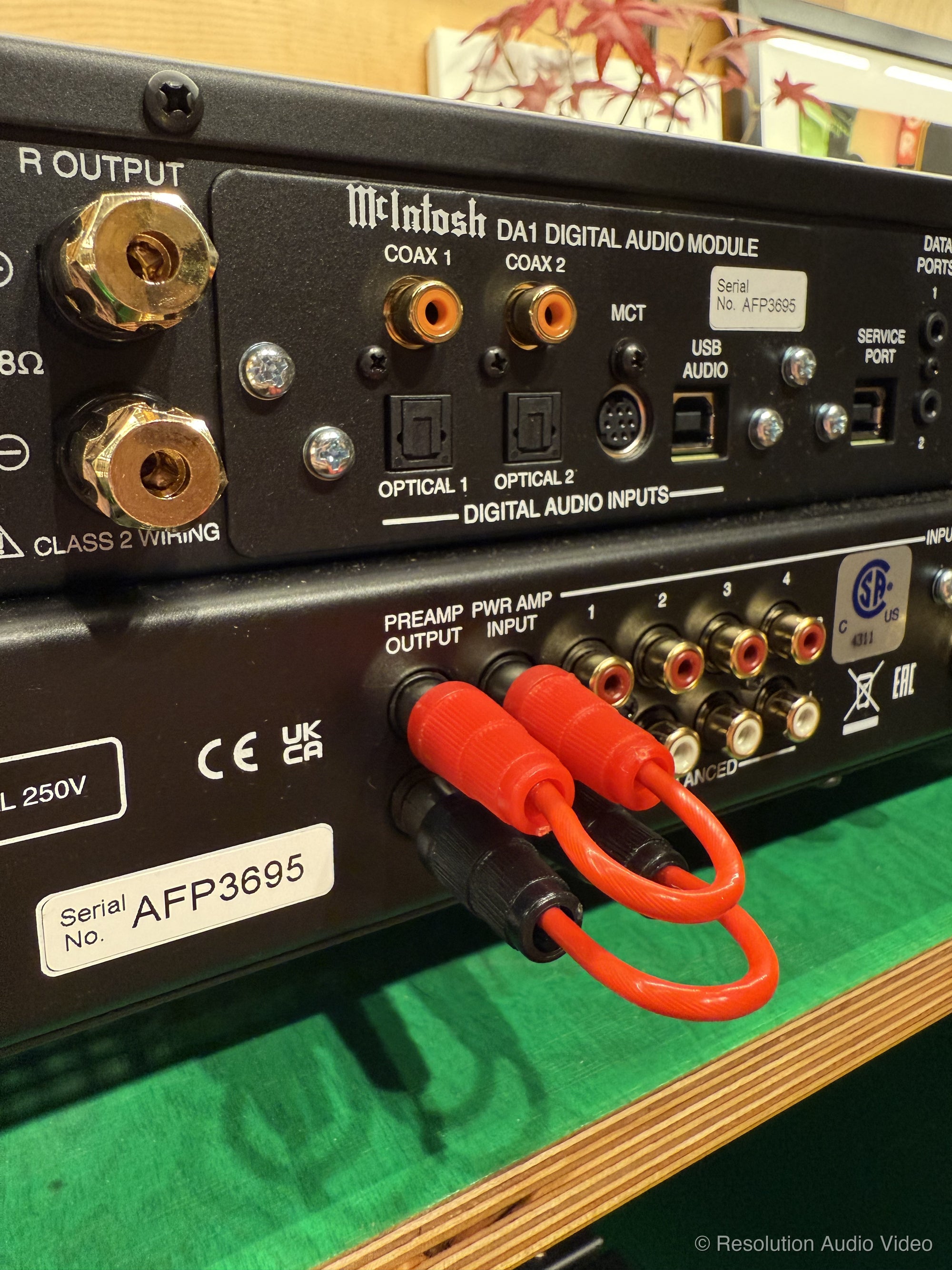 Tuneful Cables Cardas Litz RCA Jumpers for McIntosh Integrated Amplifiers - 2 in Set