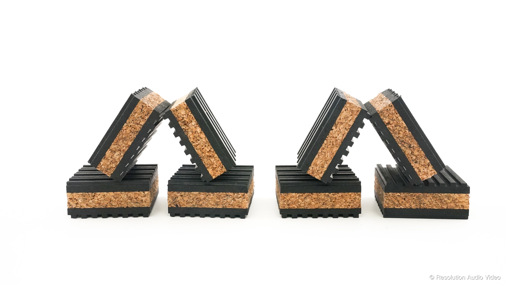 Tuneful Cables Cork Isolation Pads for Speakers - 8 Pack
