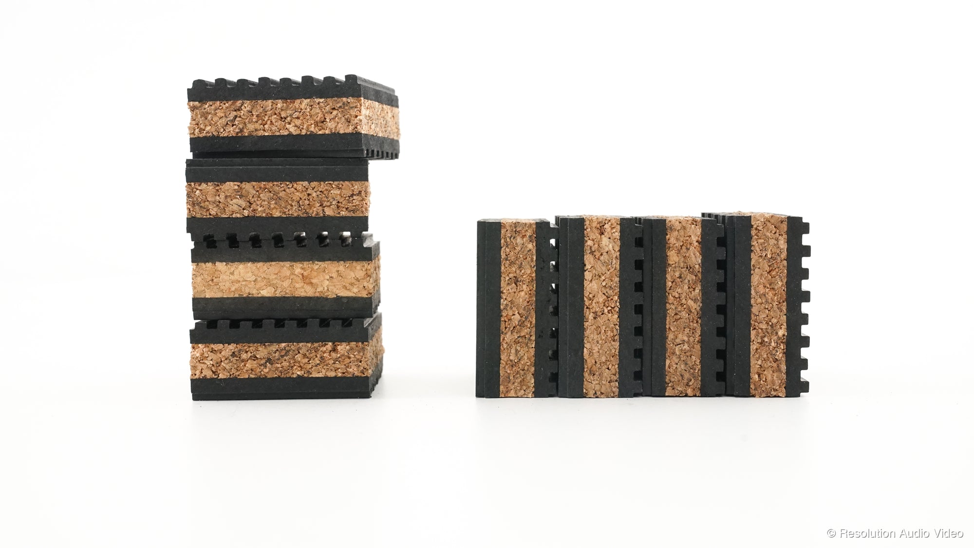Tuneful Cables Cork Isolation Pads for Speakers - 8 Pack