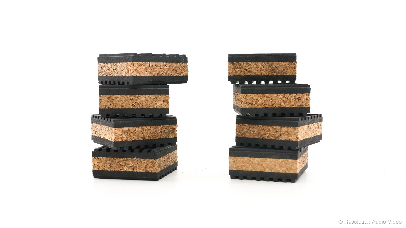 Tuneful Cables Cork Isolation Pads for Speakers - 8 Pack