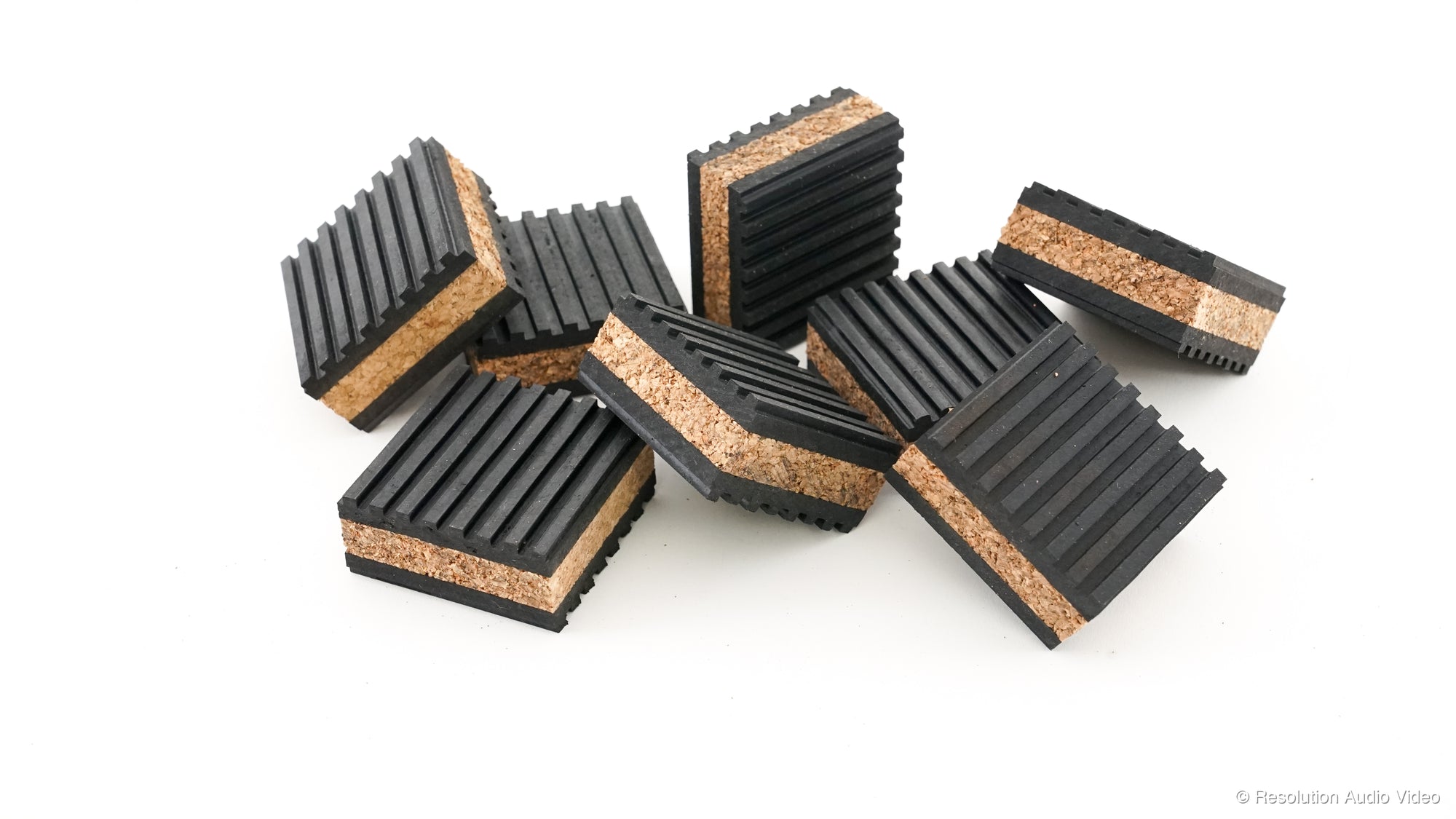 Tuneful Cables Cork Isolation Pads for Speakers - 8 Pack