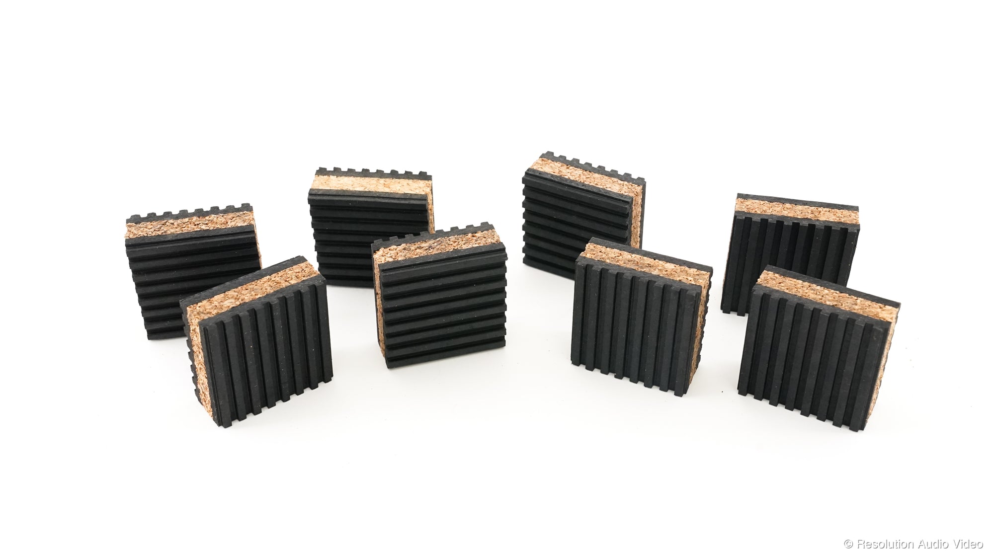 Tuneful Cables Cork Isolation Pads for Speakers - 8 Pack