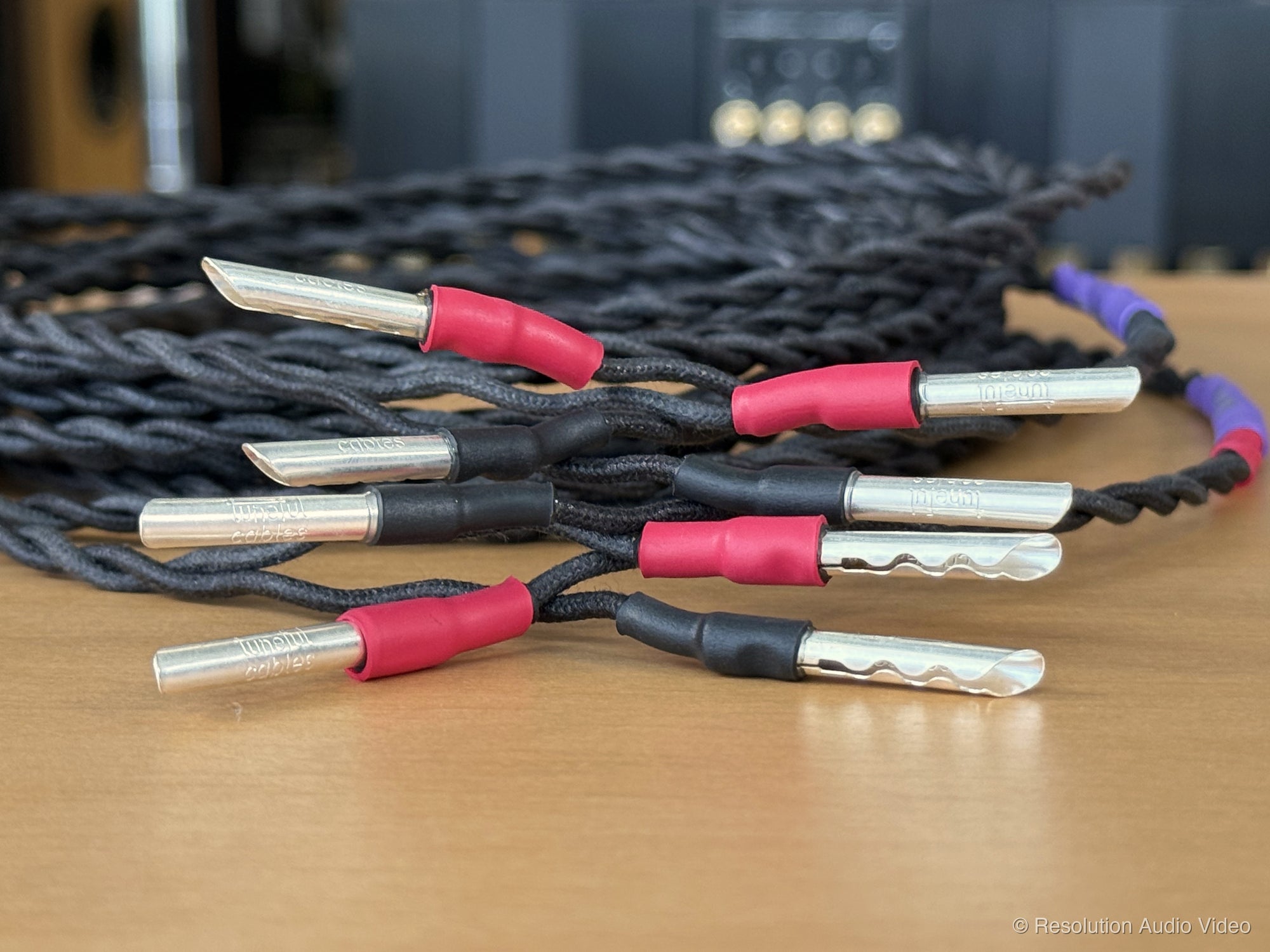 Tuneful Cables Jupiter 16GA Speaker Cables - Tinned Copper Cotton Pair