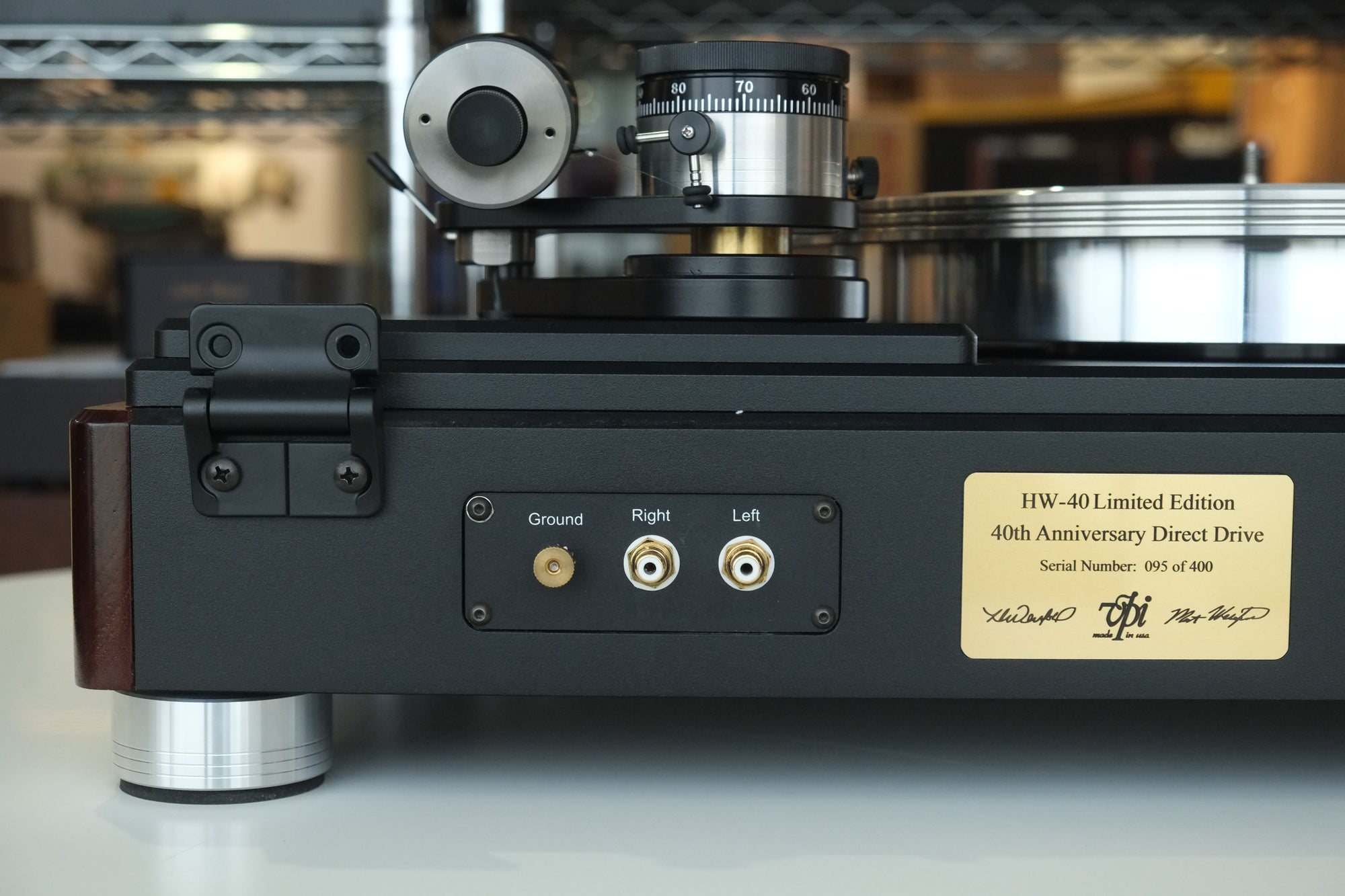 vpi hw 40 limited edition 40th anniversary direct drive turntable fatboy 12 inch tonearm rca