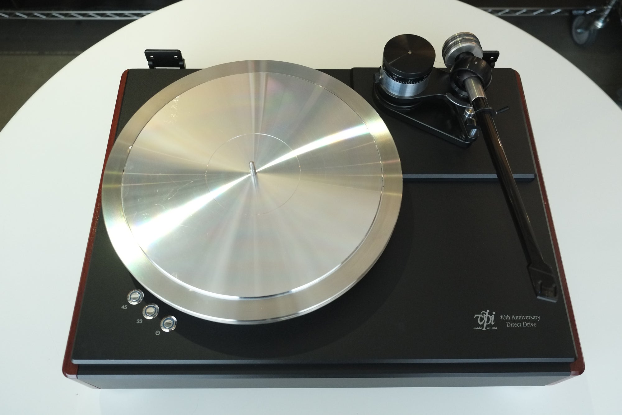 vpi hw 40 limited edition 40th anniversary direct drive turntable fatboy 12 inch tonearm top